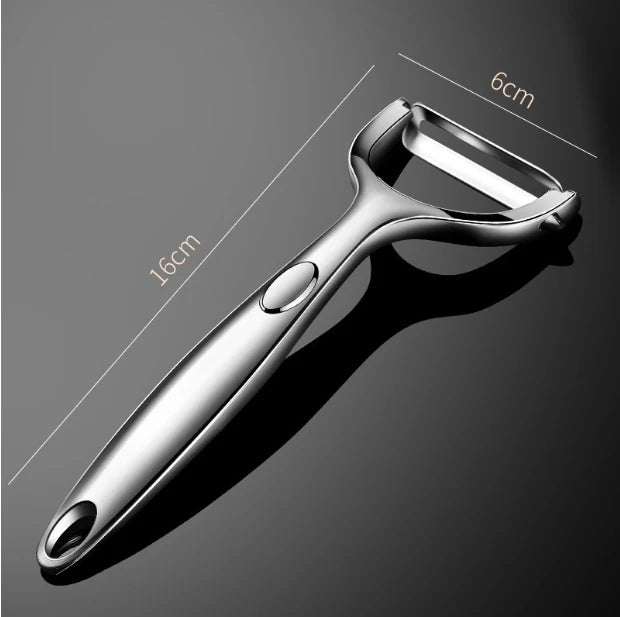 Éplucheur de Légumes doré en Inox lame ultra tranchante et manche ergonomique antidérapant