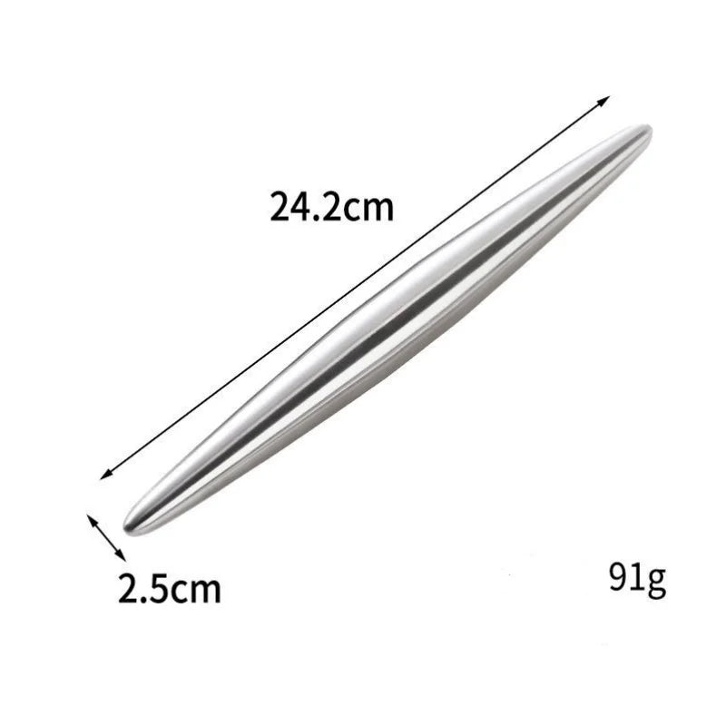 Rouleau à pâtisserie en acier inoxydable 304 – Rolling Pin antiadhésif pour pâte, raviolis et nouilles