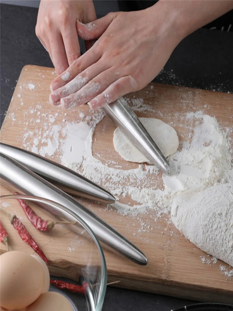 Rouleau à pâtisserie en acier inoxydable 304 – Rolling Pin antiadhésif pour pâte, raviolis et nouilles