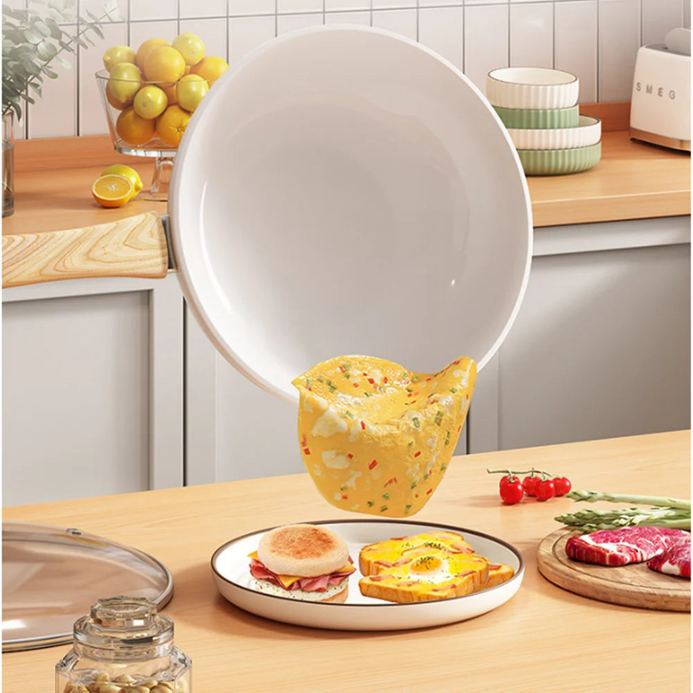 Poêle Wok Antiadhésive Céramique 30cm - Poêle à Frire Induction Gaz