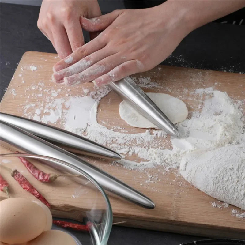 Rouleau à pâtisserie en acier inoxydable 304 – Rolling Pin antiadhésif pour pâte, raviolis et nouilles