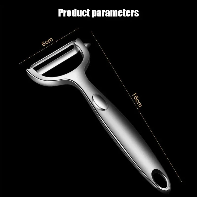 Éplucheur de Légumes doré en Inox lame ultra tranchante et manche ergonomique antidérapant