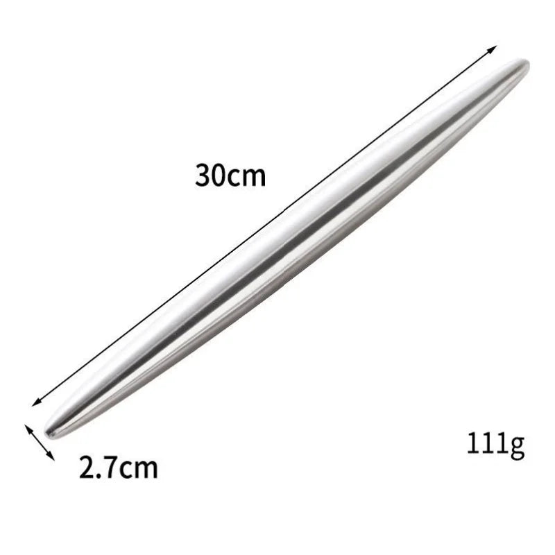 Rouleau à pâtisserie en acier inoxydable 304 – Rolling Pin antiadhésif pour pâte, raviolis et nouilles