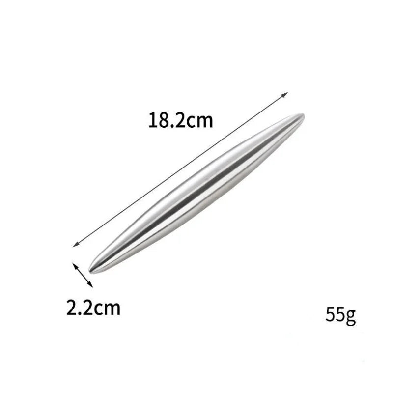 Rouleau à pâtisserie en acier inoxydable 304 – Rolling Pin antiadhésif pour pâte, raviolis et nouilles